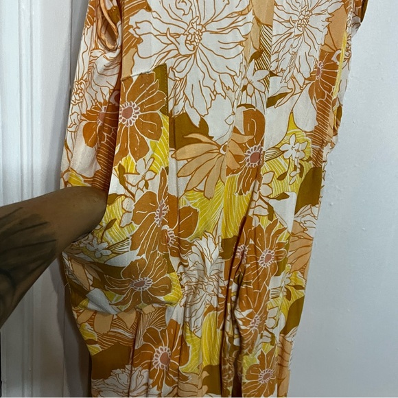 Petal + Pup Floral Colorful Overall Style Jumpsuit Size Large - Picture 5 of 8
